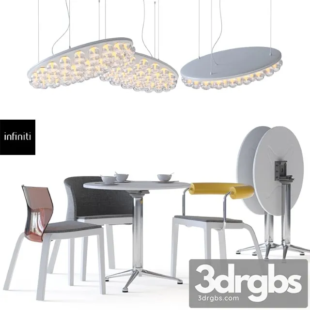 Infiniti Bi Series 3 Pod Moooi Prop Light 3D Model Download