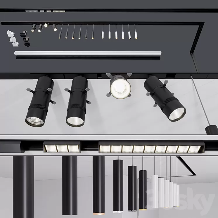 INFINITY integrated track system (set2) 3D Model INFINITY integrated track system (set2) 3D Model