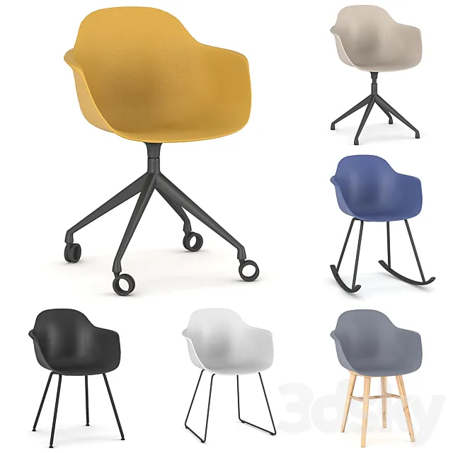 Infinity Sicla chair on all frames 3D Model