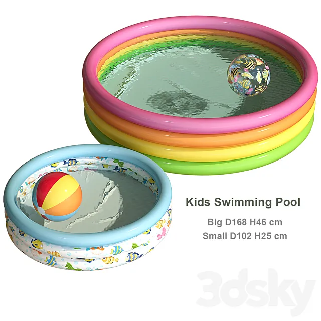 Inflatable children’s pool 3D Model Inflatable children’s pool 3D Model