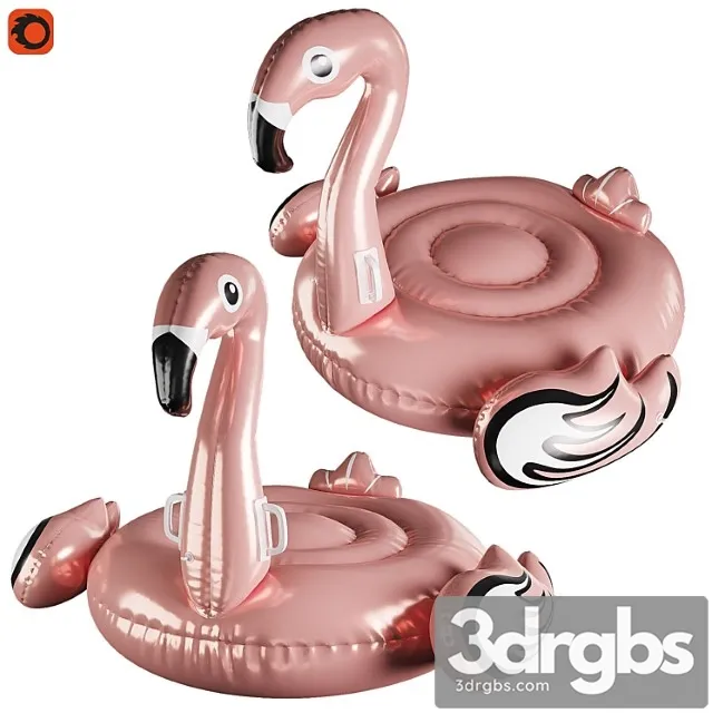 Inflatable flamingo circle 3D Model Download