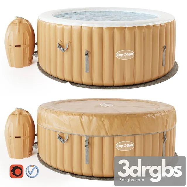 Inflatable pool lay z spa 3D Model Download