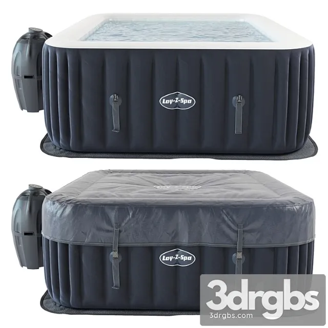 Inflatable pool lay z spa square 3D Model Download