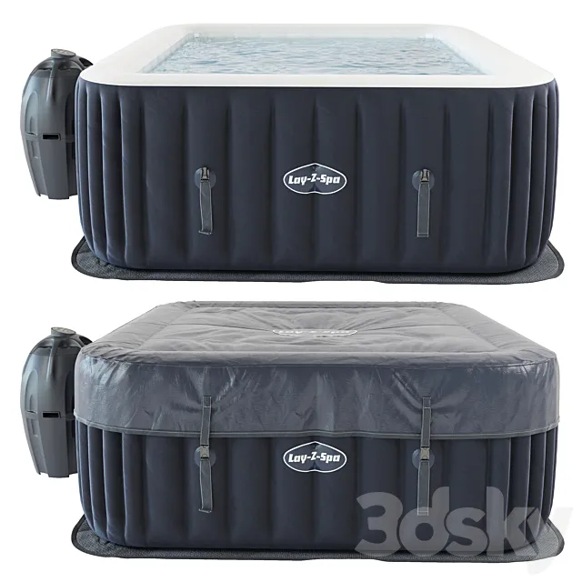 Inflatable pool Lay Z Spa square 3D Model