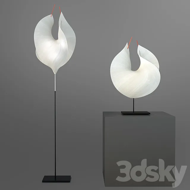 Ingo-maurer Babadul & Ingo-maurer Yoruba Rose 3D Model Ingo-maurer Babadul & Ingo-maurer Yoruba Rose 3D Model