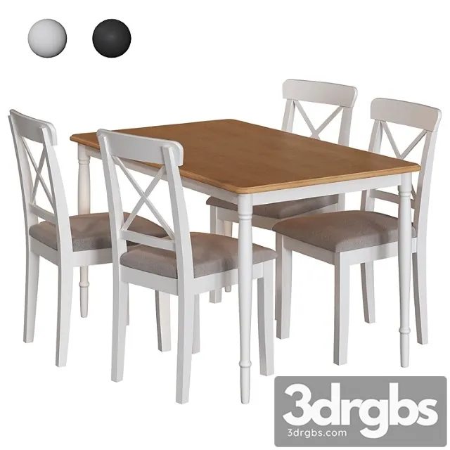 Ingolf ikea table and chair