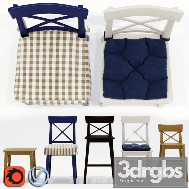 Ingolf Series Chair 3D Model Download Ingolf Series Chair 3D Model Download