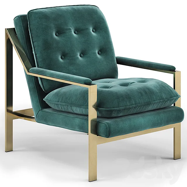 Ingrid Chair Emerald 3DModel Ingrid Chair Emerald 3DModel