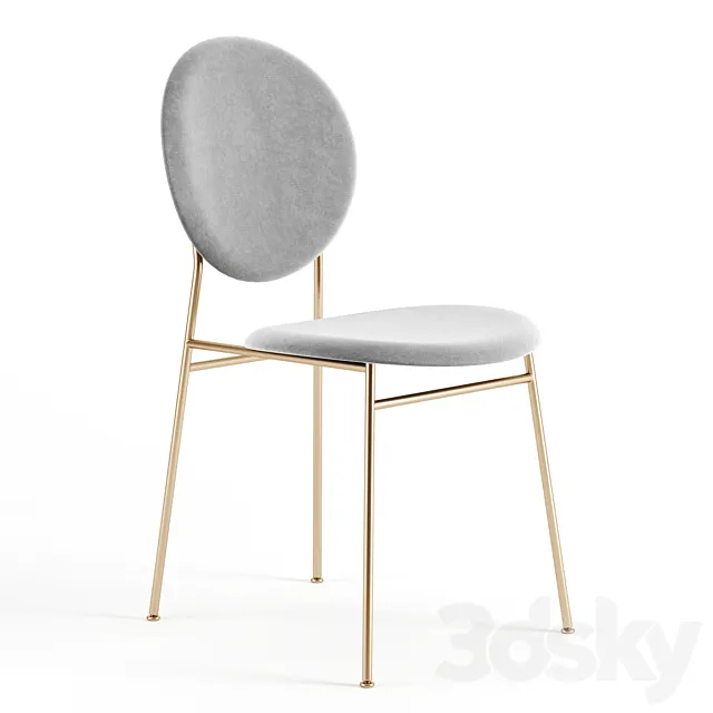 Ingrid Dining Chair by Westelm 3D Model Ingrid Dining Chair by Westelm 3D Model