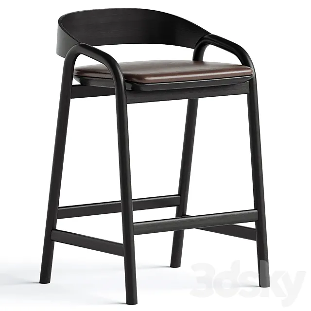 Inlay Counter Stool 3D Model Inlay Counter Stool 3D Model