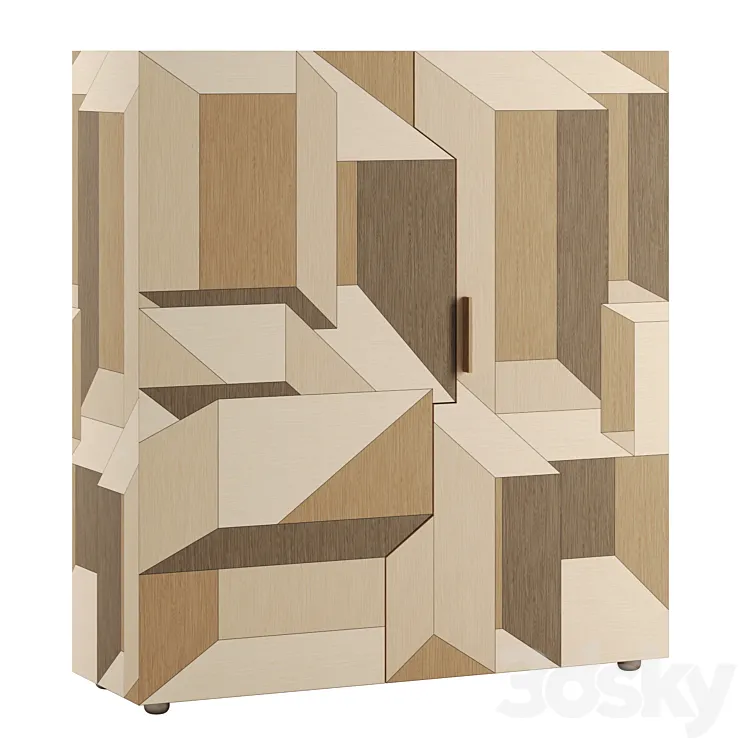 Inlay Cupboard by PORRO 3D Model Free Download Inlay Cupboard by PORRO 3D Model Free Download