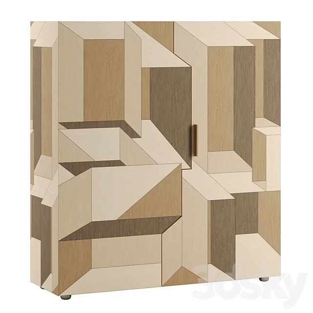 Inlay Cupboard by PORRO 3DModel Inlay Cupboard by PORRO 3DModel