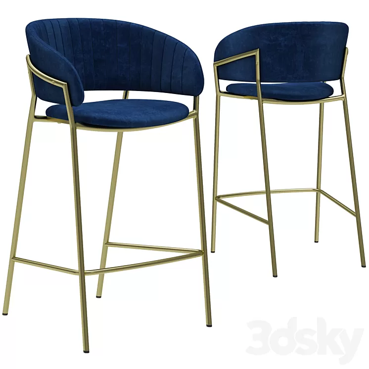 INMYROOM Bar Stool Turin 3D Model INMYROOM Bar Stool Turin 3D Model
