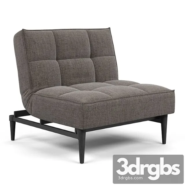 Innovation living splitback styletto chair black wood