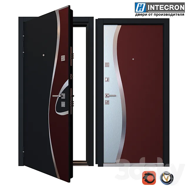 Input metal door INTECRON WAVE 3DModel