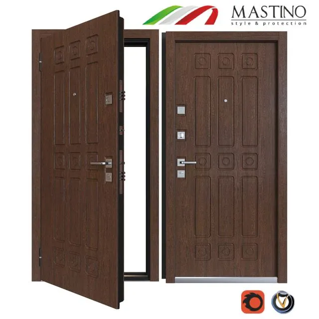 Input metal door MASTINO NOVARA 3D Model
