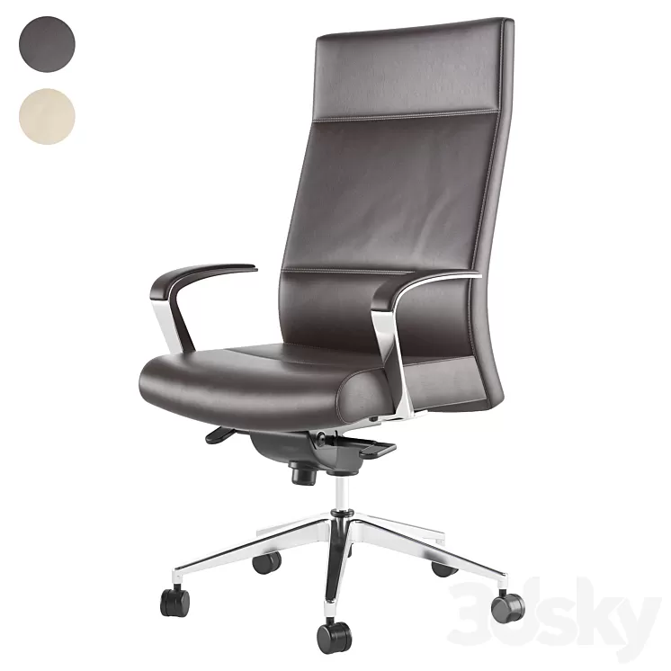 Insight Executive IN938 office armchair 3D Model Insight Executive IN938 office armchair 3D Model
