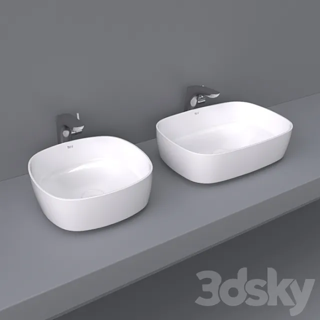 Inspira by Roca over wash basin 50×37 and 37×37 soft 3D Model