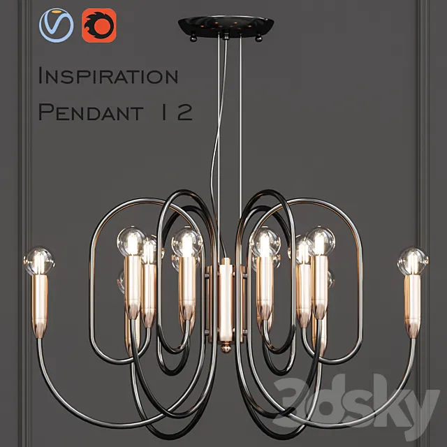 Inspiration pendant 3DModel Inspiration pendant 3DModel
