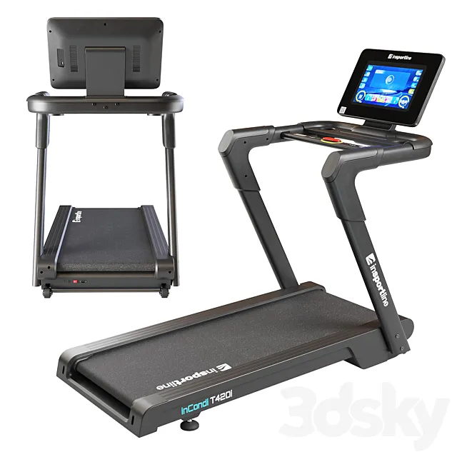 inSportline Incondi T420i Treadmill 3D Model