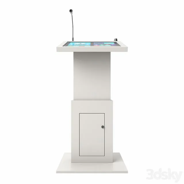 Interactive tribune HJ-27L 3D Model Interactive tribune HJ-27L 3D Model