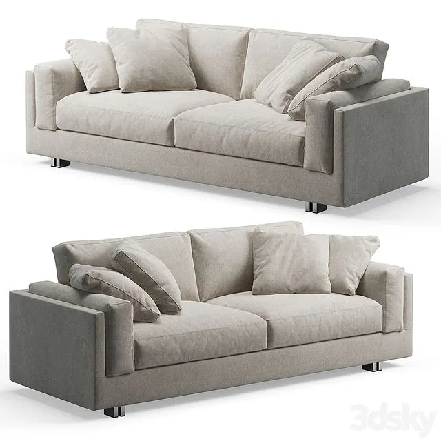Interface Mama 2-seater Sofa 3D Model Interface Mama 2-seater Sofa 3D Model