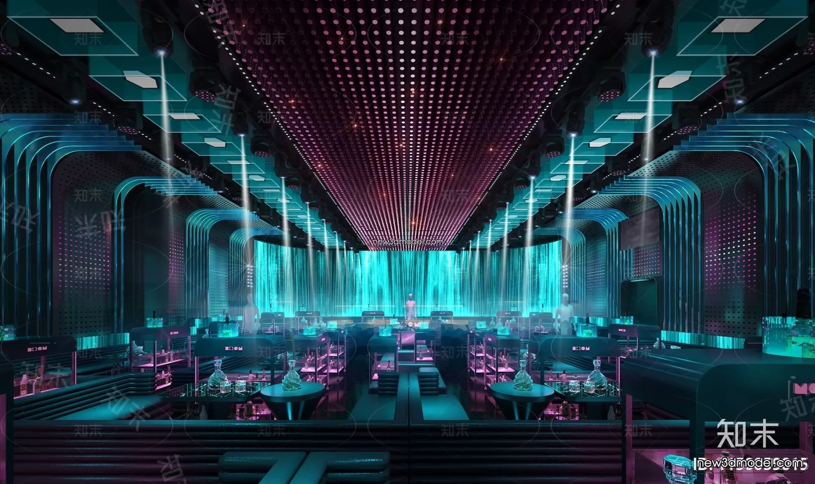 Interior 3D Model of Bar – 3D Blocks – 017 – VRAY