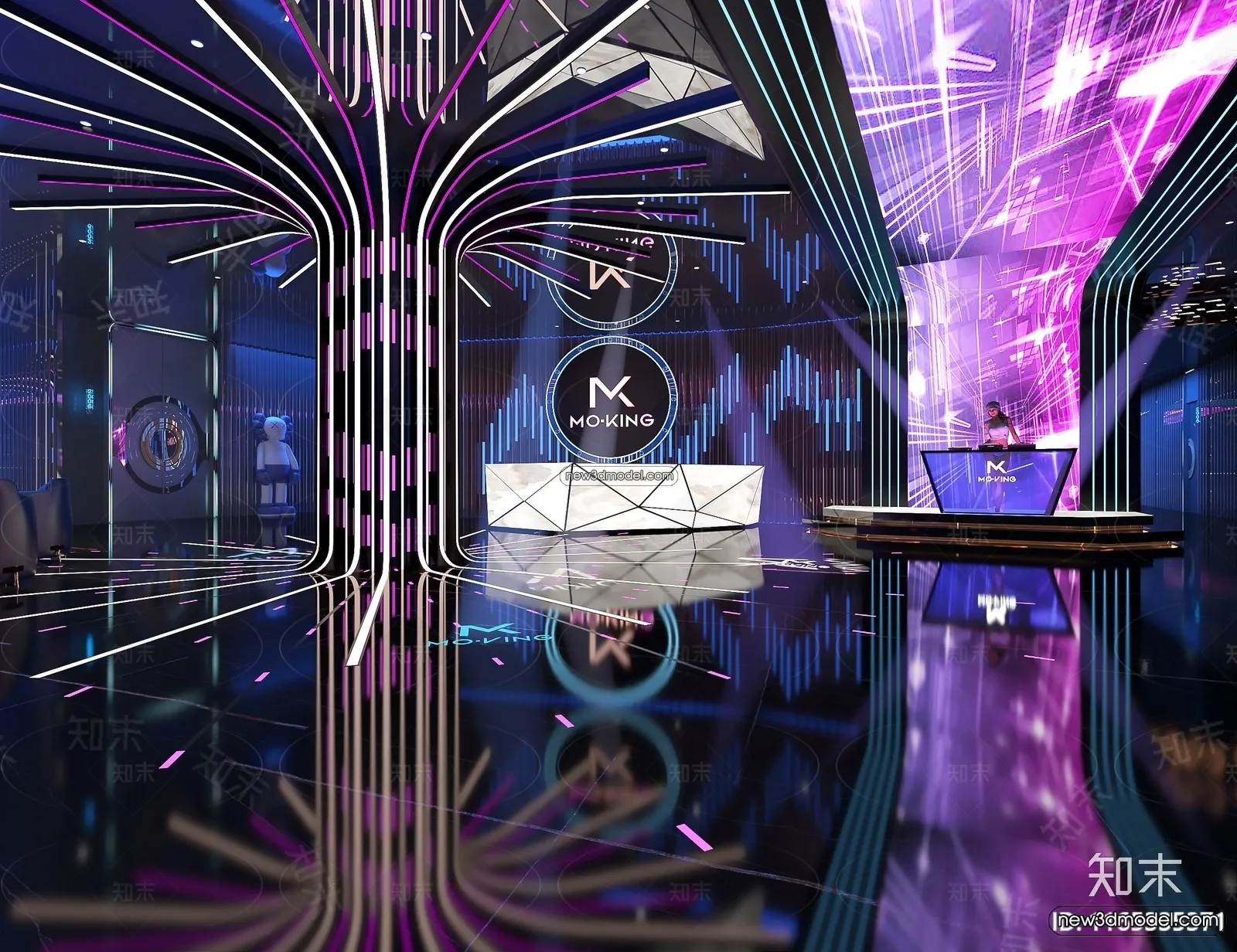 Interior 3D Model of Bar – 3D Blocks – 028 – VRAY