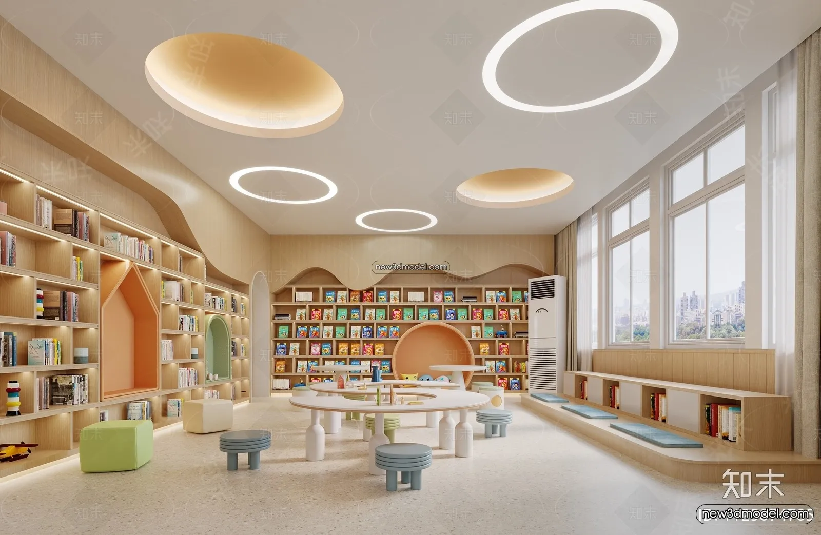 Interior 3D Model of Kindergarten – 3D Scene – 002 – CORONA