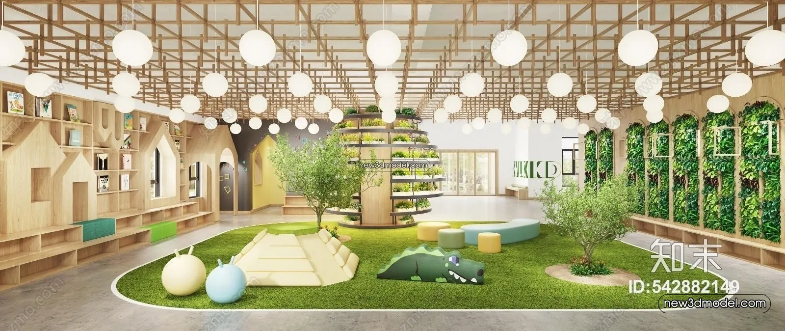 Interior 3D Model of Kindergarten – 3D Scene – 021 – VRAY