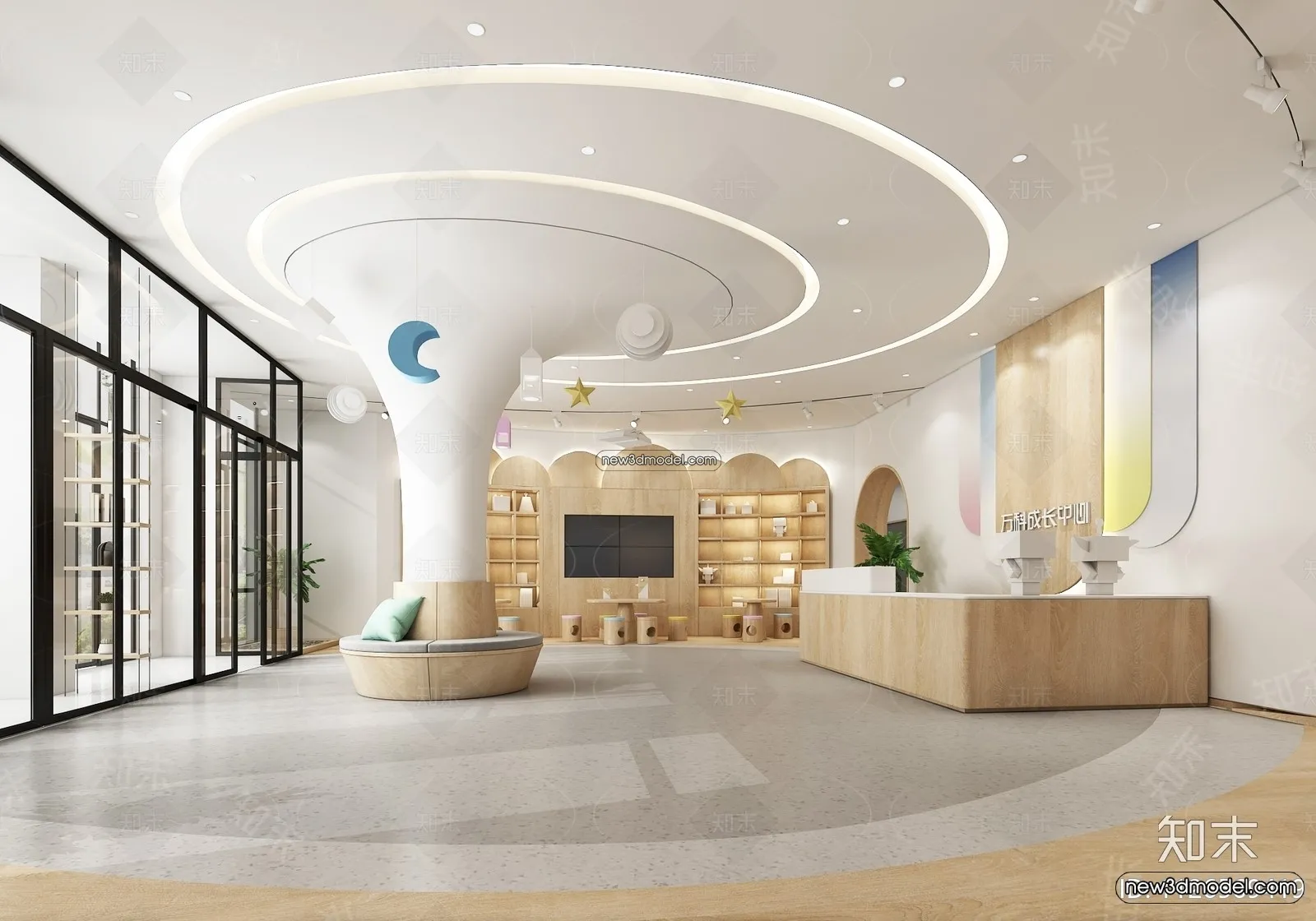 Interior 3D Model of Kindergarten – 3D Scene – 024 – VRAY