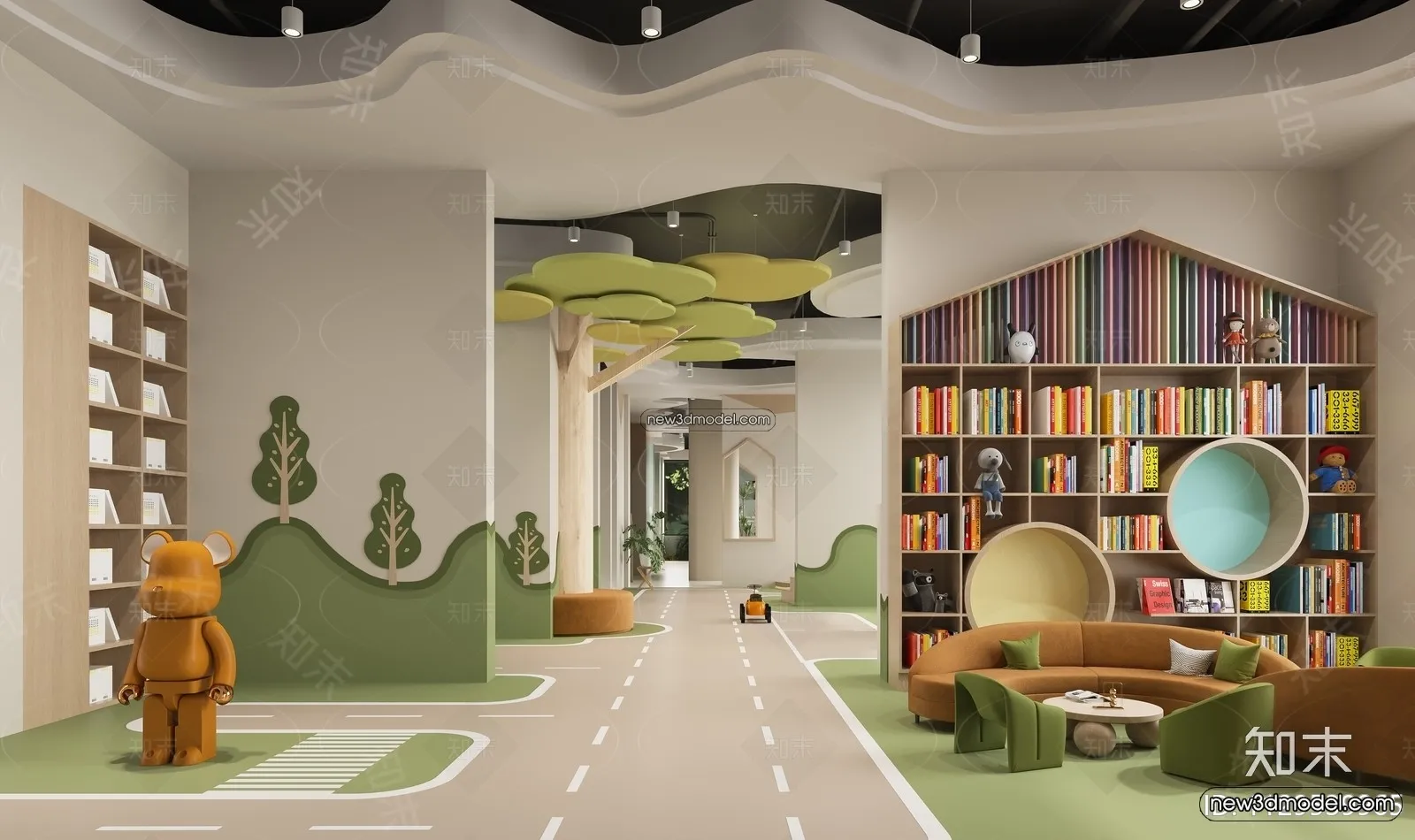 Interior 3D Model of Kindergarten – 3D Scene – 040 – CORONA