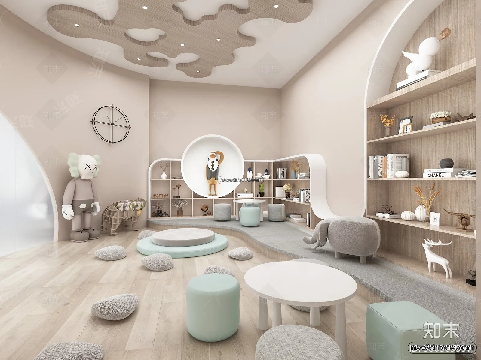 Interior 3D Model of Kindergarten – 3D Scene – 069 – VRAY
