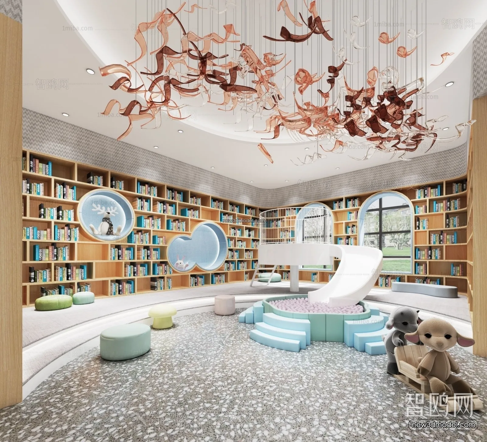 Interior 3D Model of Kindergarten – 3D Scene – 094 – VRAY