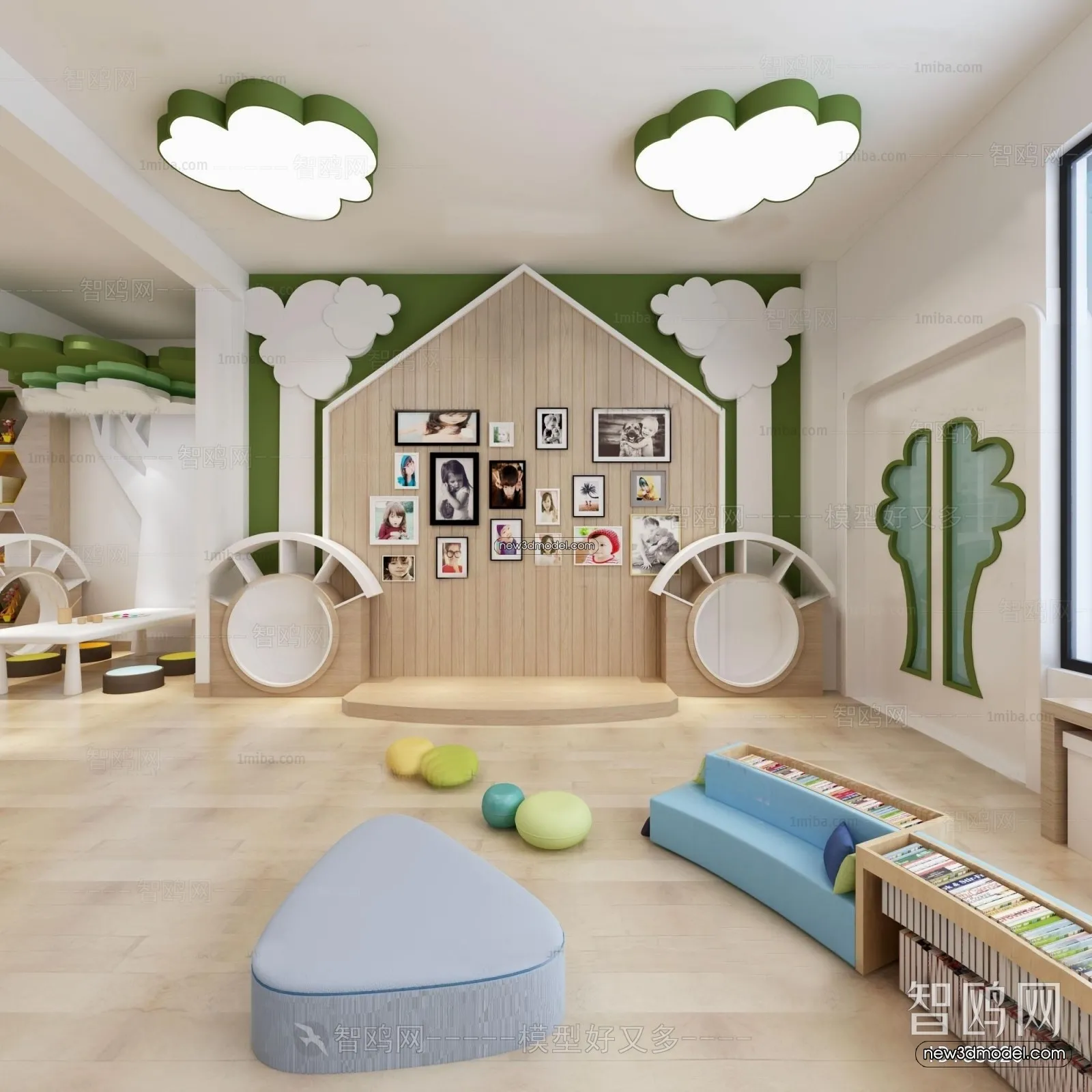 Interior 3D Model of Kindergarten – 3D Scene – 105 – VRAY