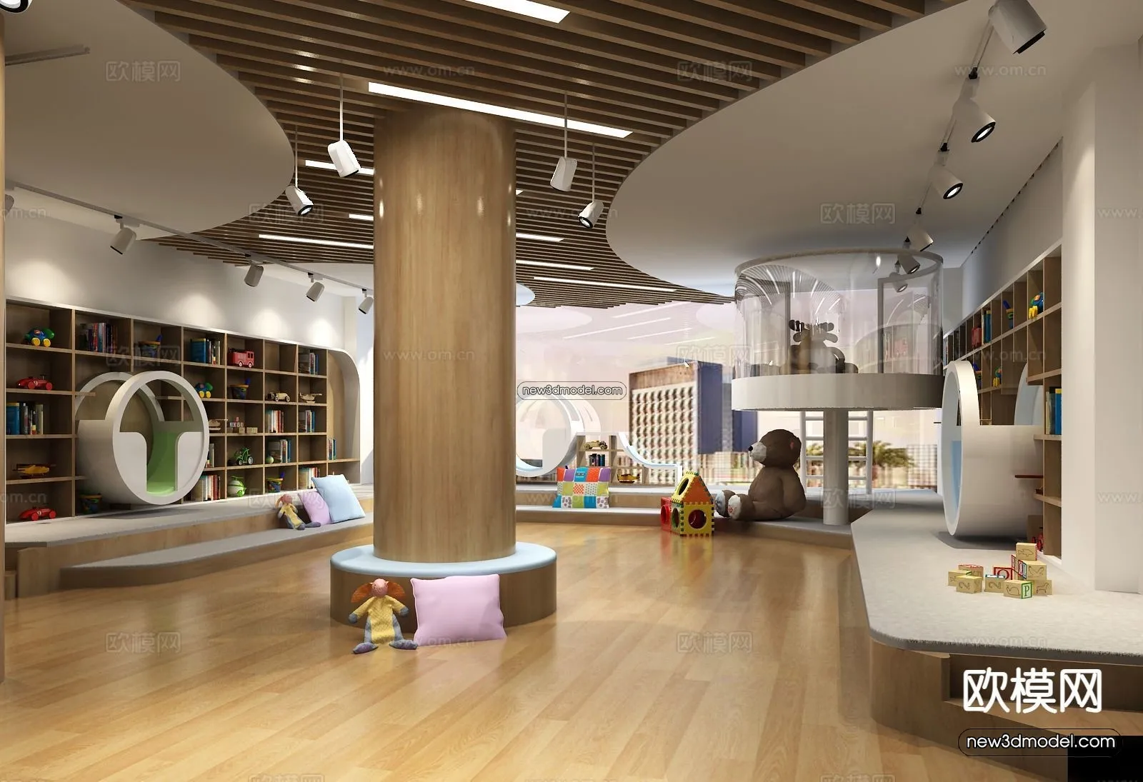 Interior 3D Model of Kindergarten – 3D Scene – 106 – VRAY