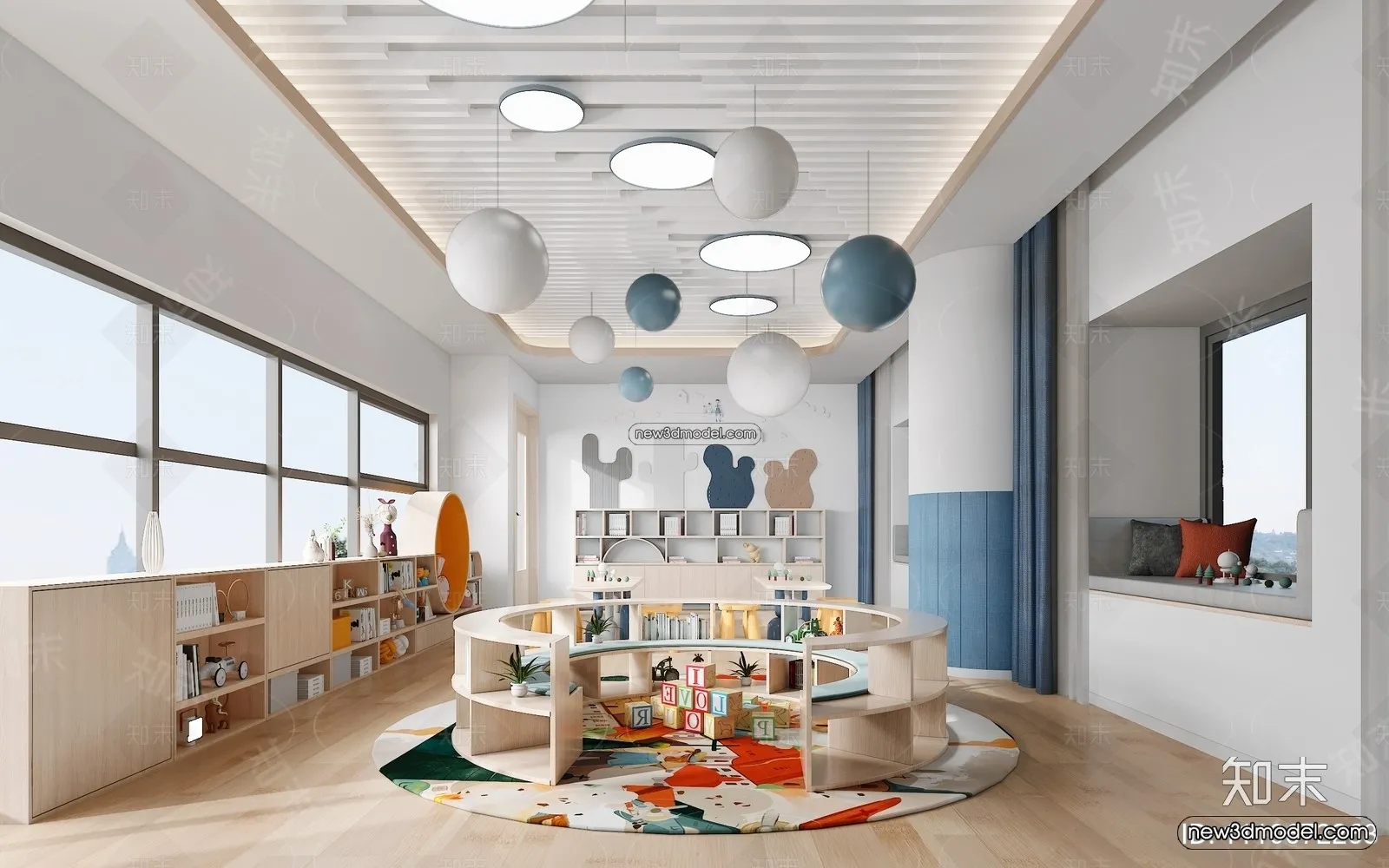 Interior 3D Model of Kindergarten – 3D Scene – 110 – VRAY