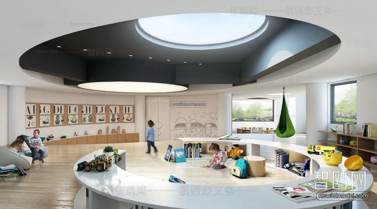 Interior 3D Model of Kindergarten – 3D Scene – 112 – VRAY