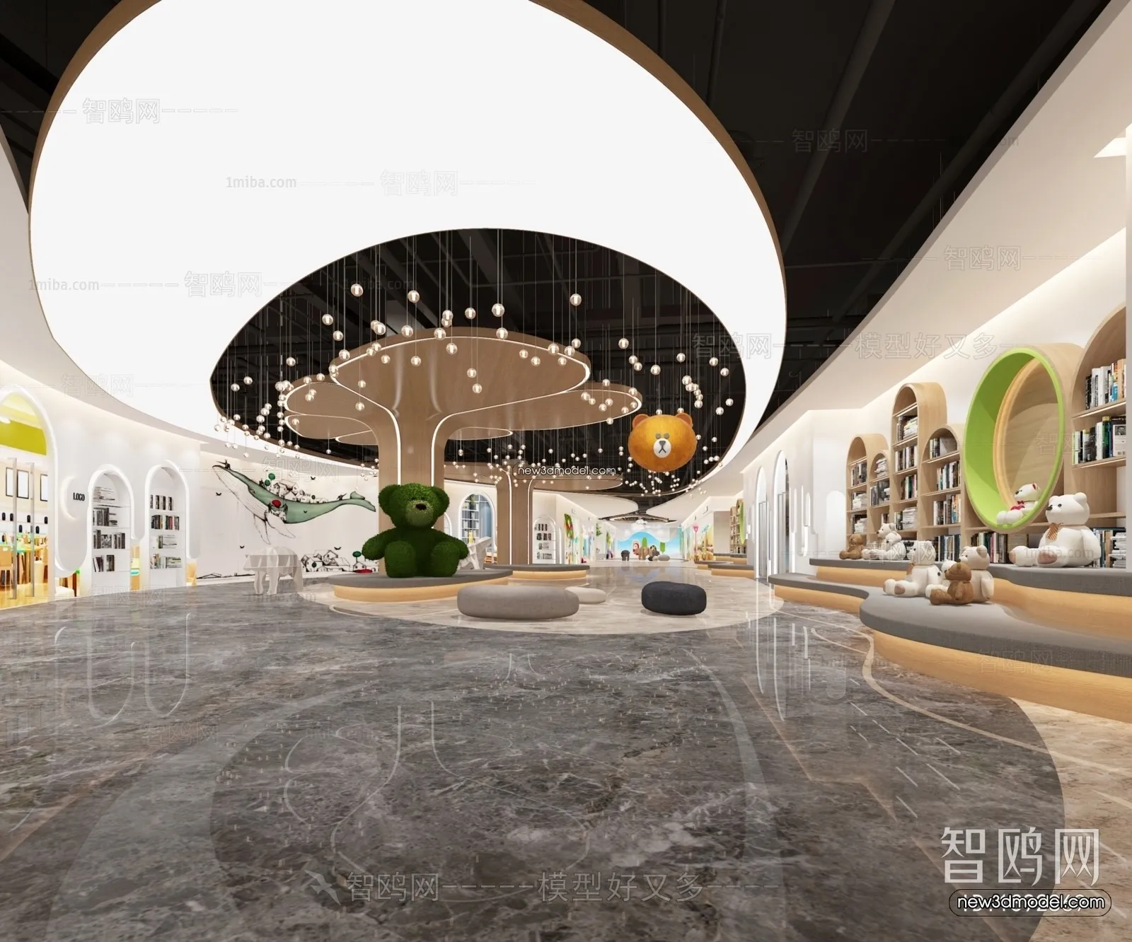 Interior 3D Model of Kindergarten – 3D Scene – 116 – VRAY
