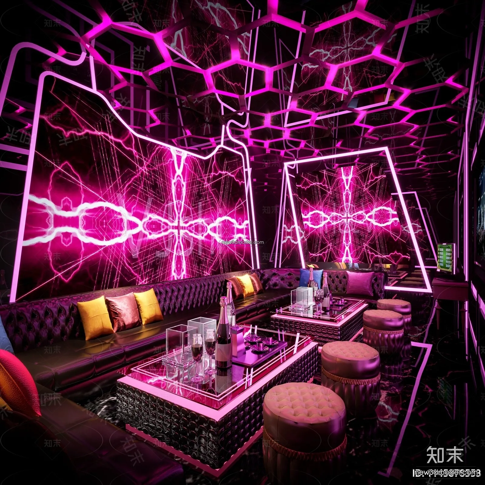 Interior 3D Model of KTV – 3D Blocks – 061 – CORONA