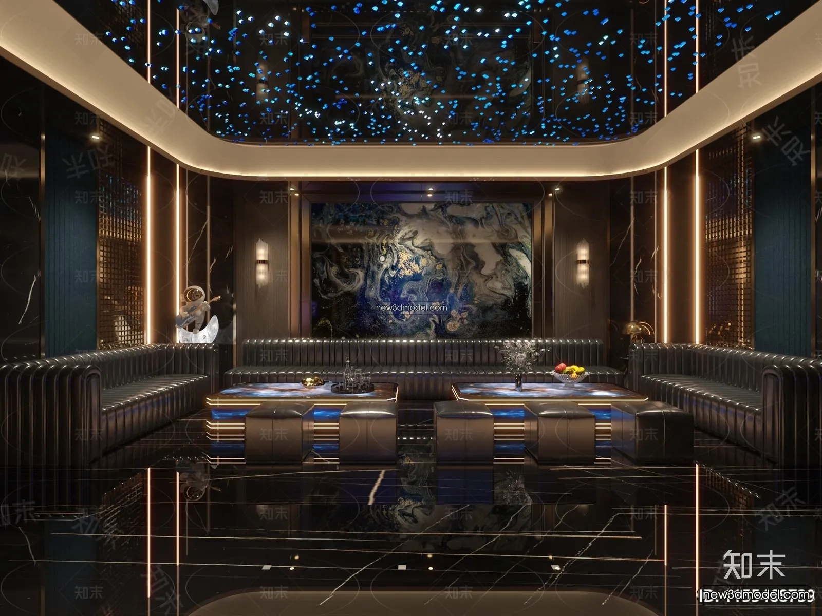 Interior 3D Model of KTV – 3D Blocks – 066 – VRAY