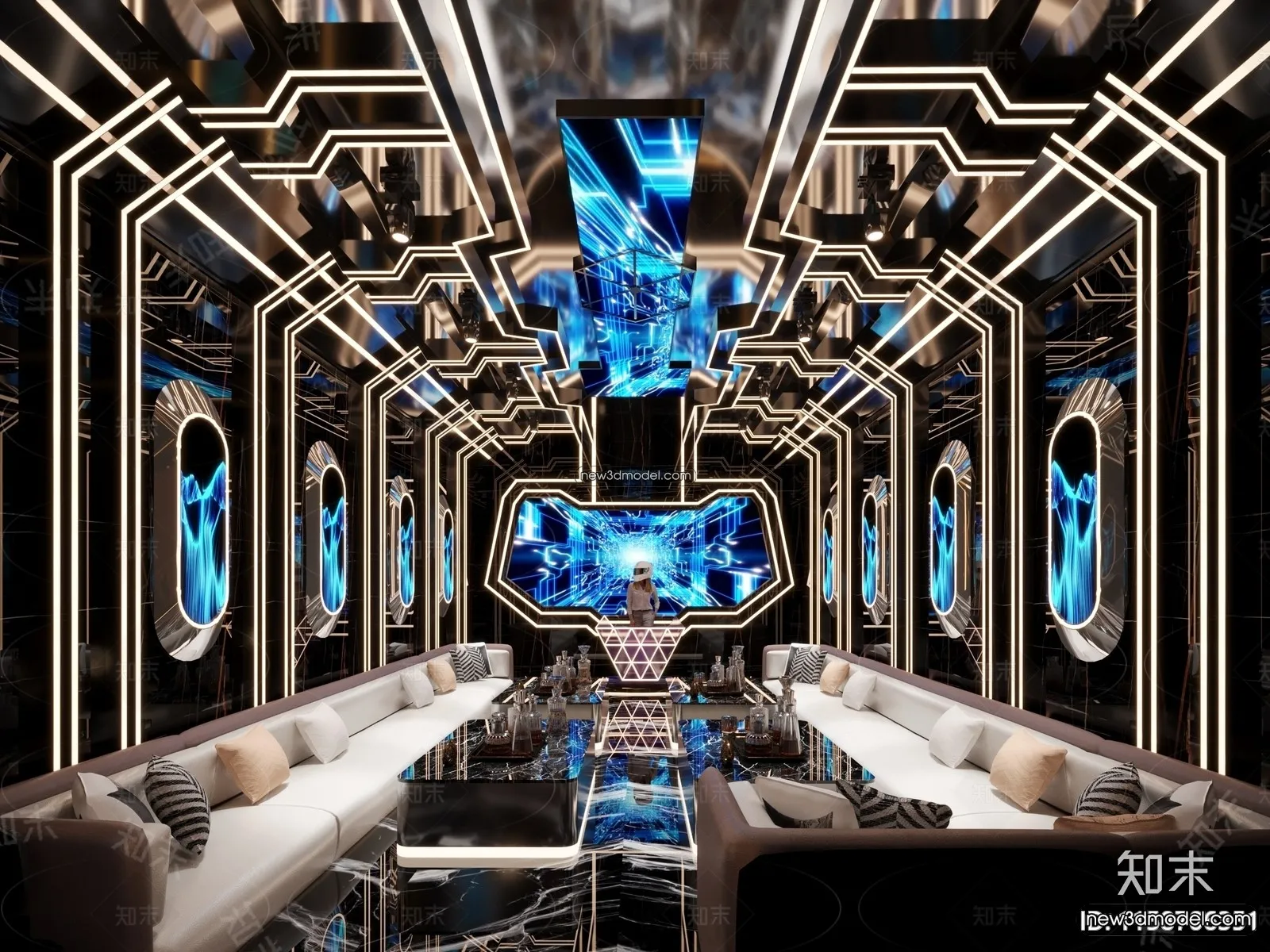 Interior 3D Model of KTV – 3D Blocks – 070 – CORONA