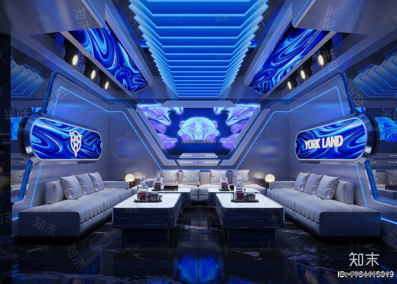 Interior 3D Model of KTV – 3D Blocks – 084 – CORONA