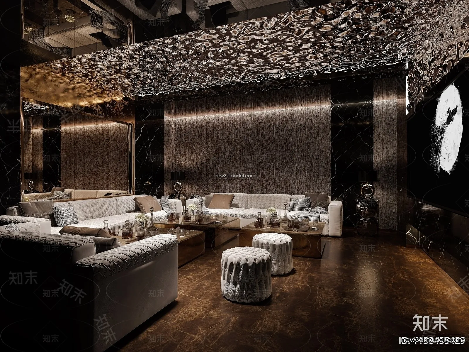 Interior 3D Model of KTV – 3D Blocks – 094 – CORONA