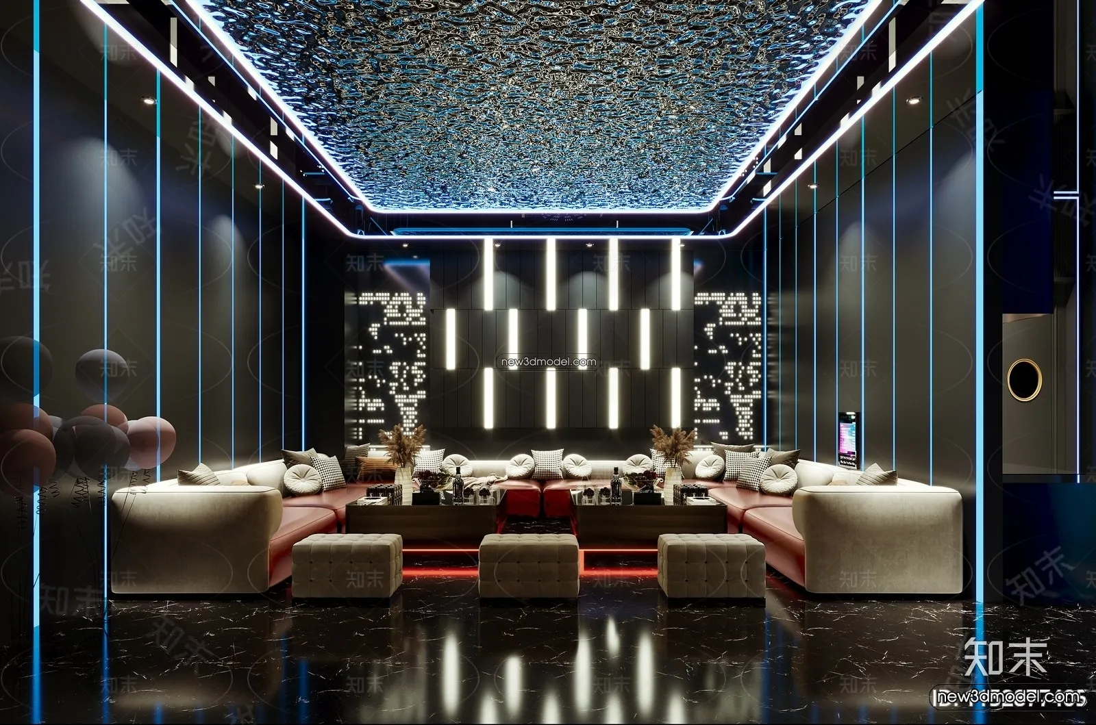 Interior 3D Model of KTV – 3D Blocks – 099 – CORONA