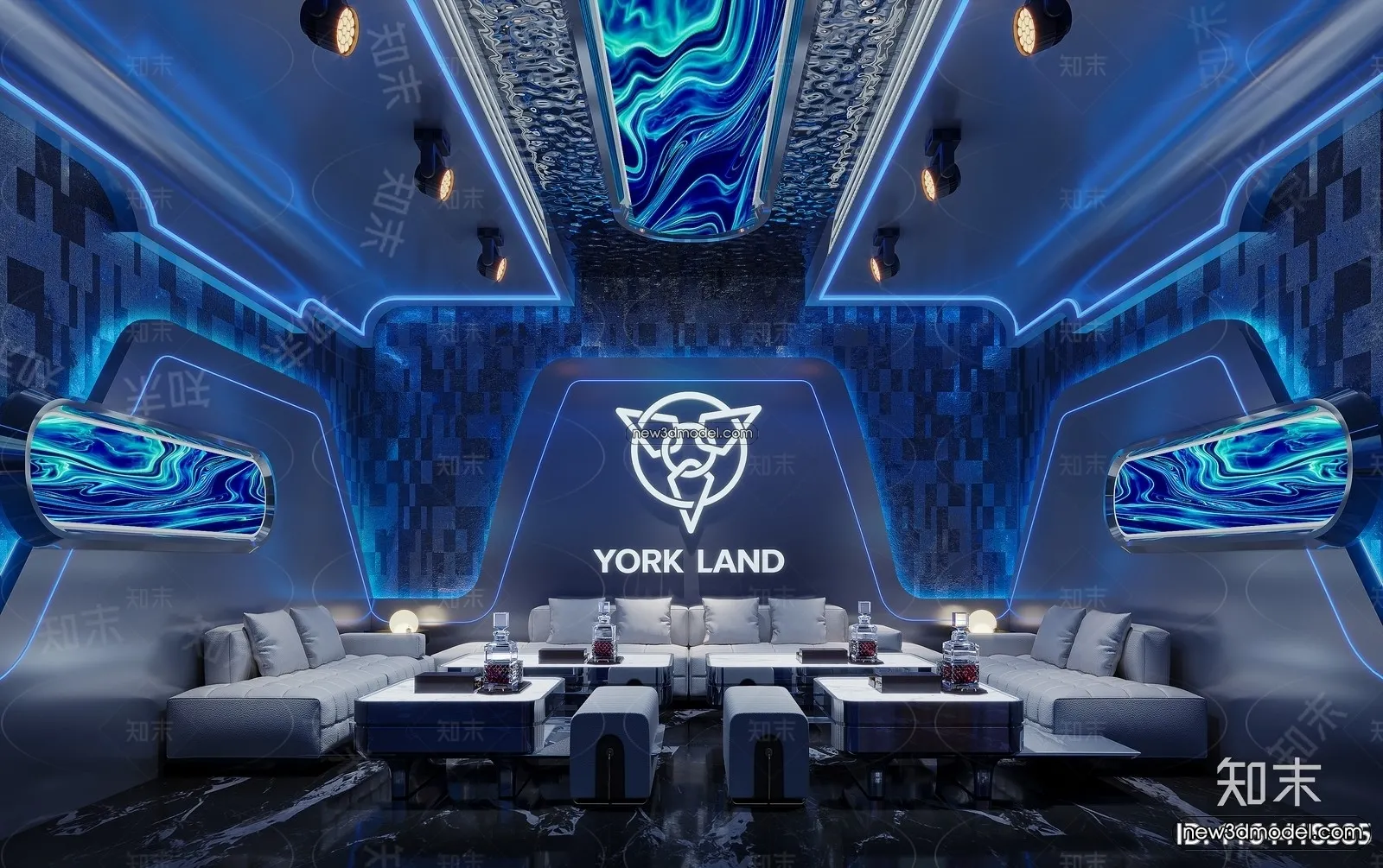 Interior 3D Model of KTV – 3D Blocks – 101 – CORONA