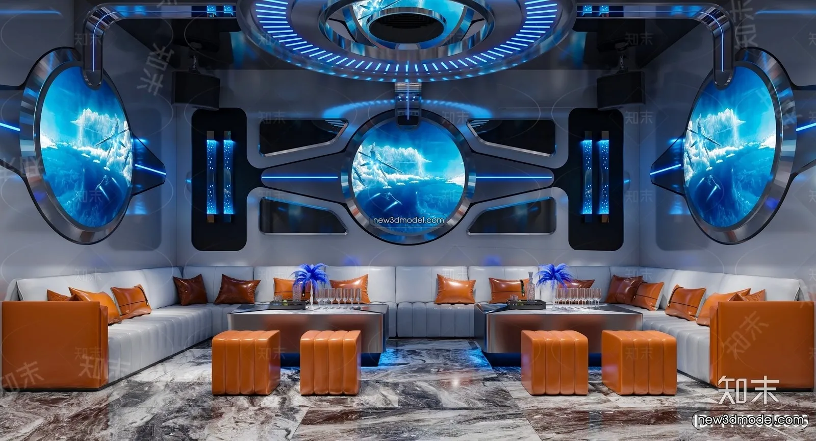 Interior 3D Model of KTV – 3D Blocks – 104 – VRAY