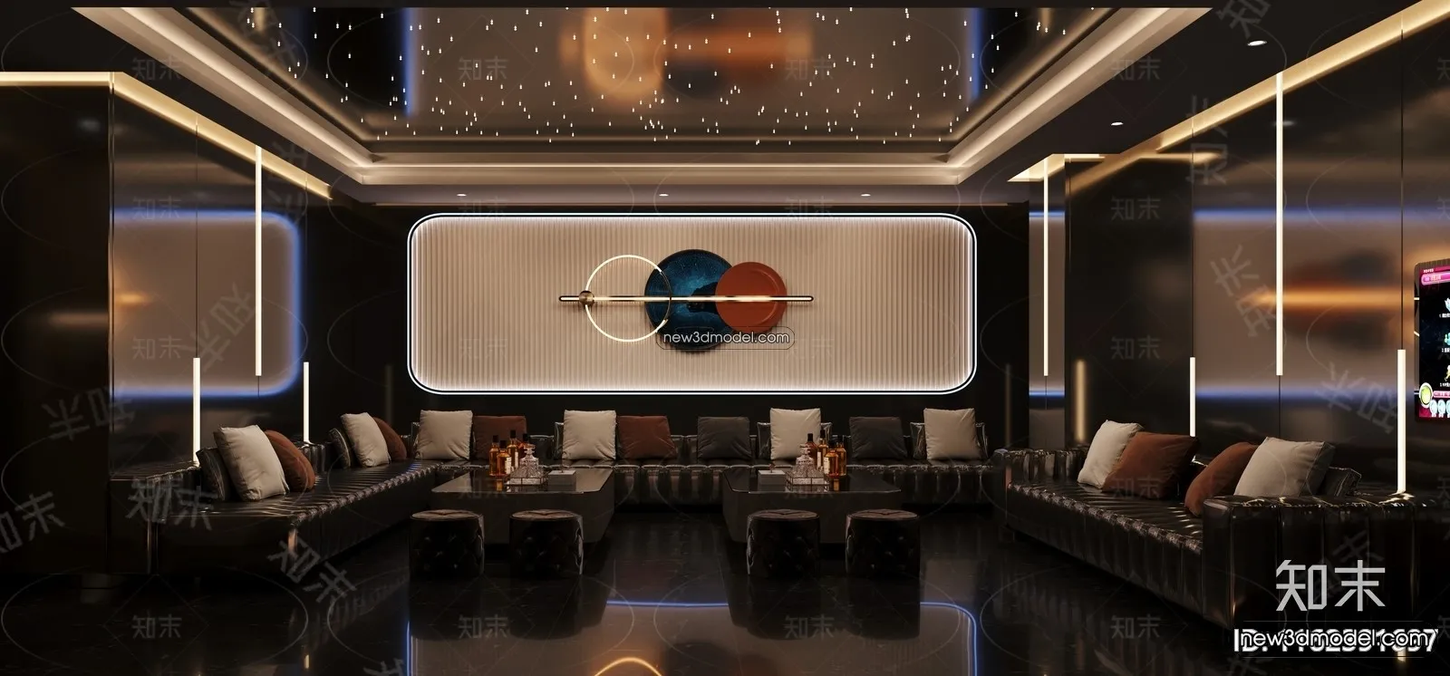 Interior 3D Model of KTV – 3D Blocks – 107 – CORONA