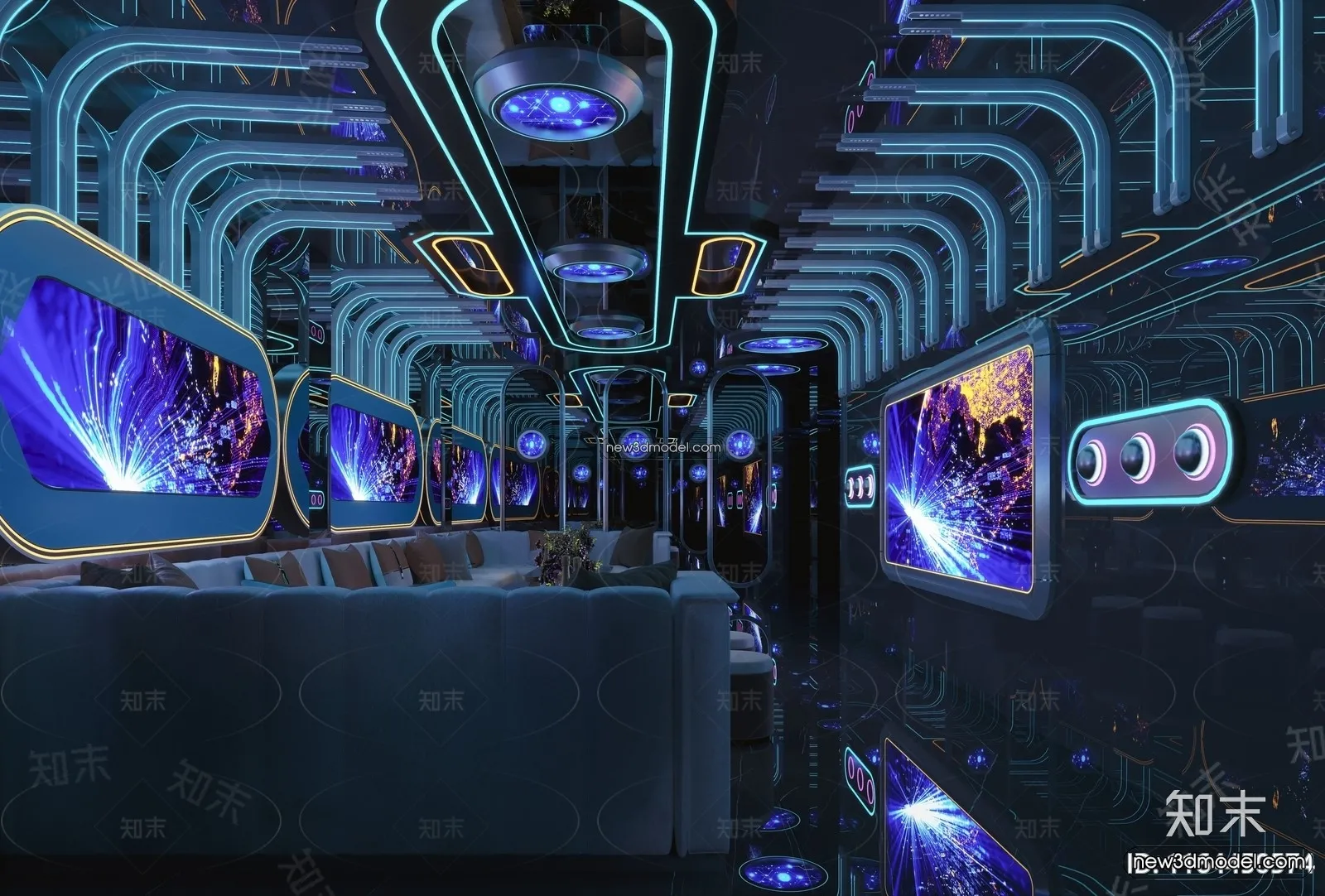 Interior 3D Model of KTV – 3D Blocks – 109 – CORONA