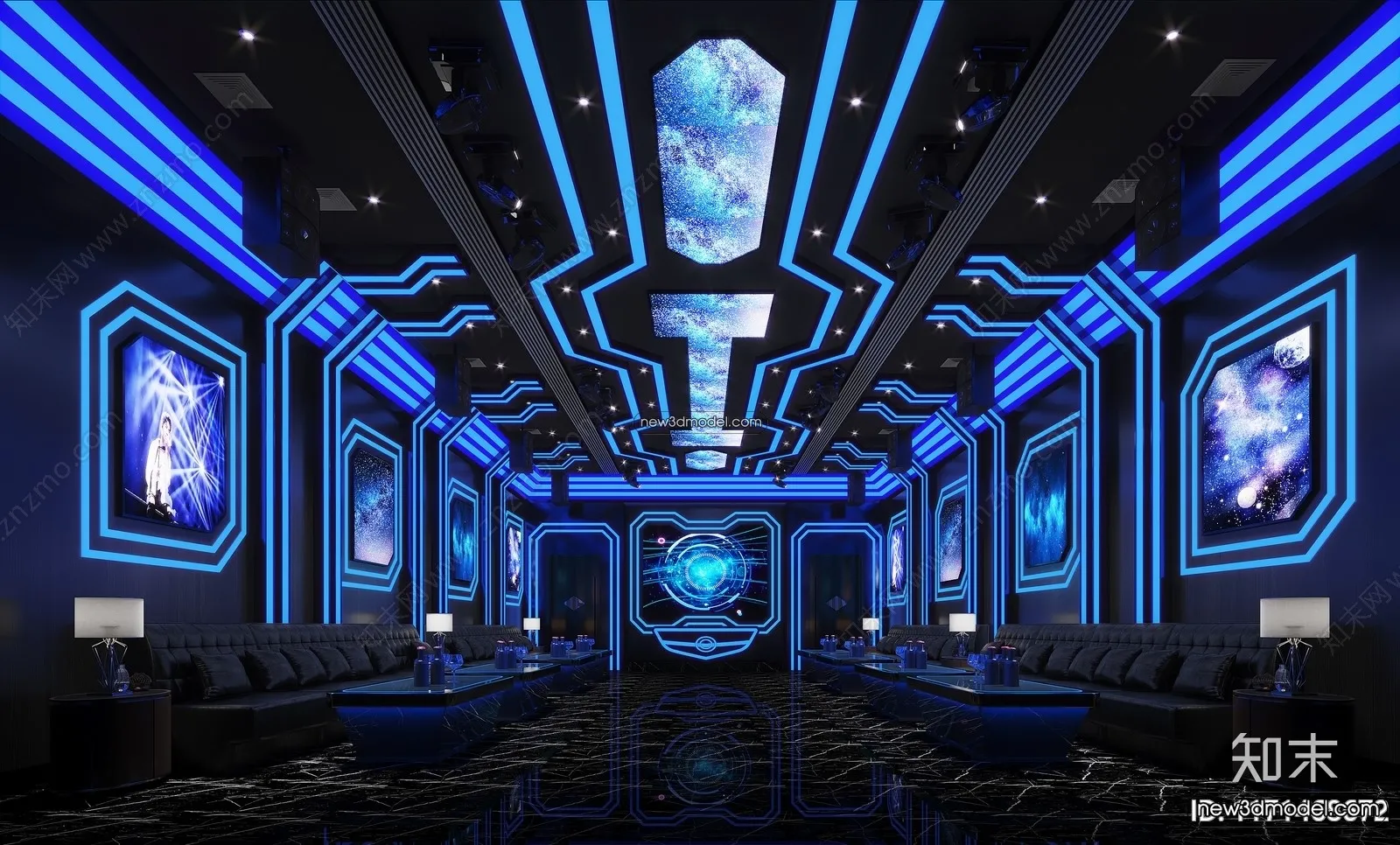 Interior 3D Model of KTV – 3D Blocks – 114 – CORONA